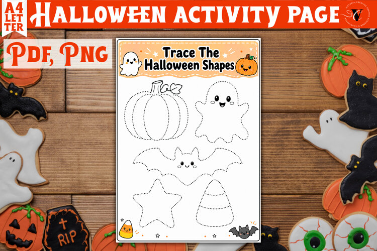 Kids Halloween Activity Page | Printable Halloween Worksheet example image 1
