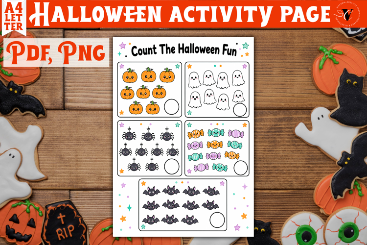 Kids Halloween Activity Page | Printable Halloween Worksheet