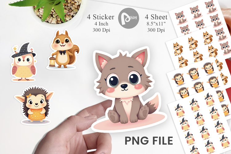 Halloween Animals Sticker