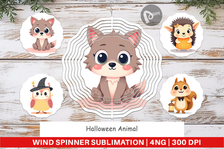 Wind Spinner Halloween Animals example image 1