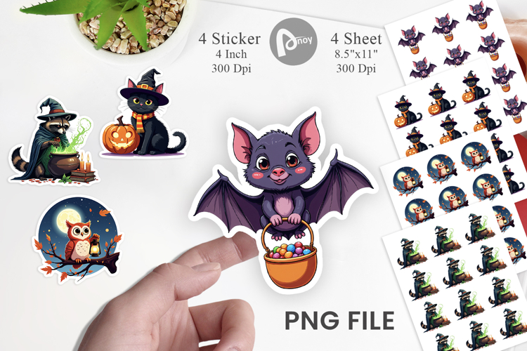 Halloween Animals Sticker