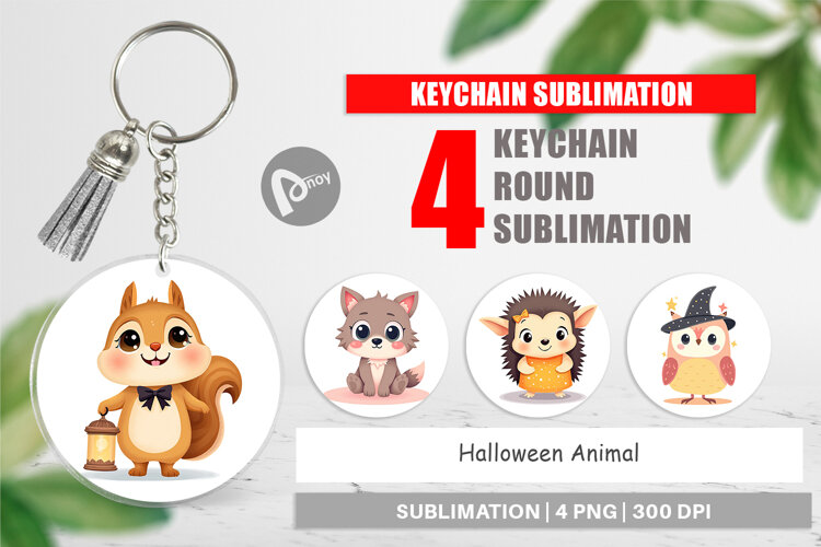Keychain Halloween Animals example image 1