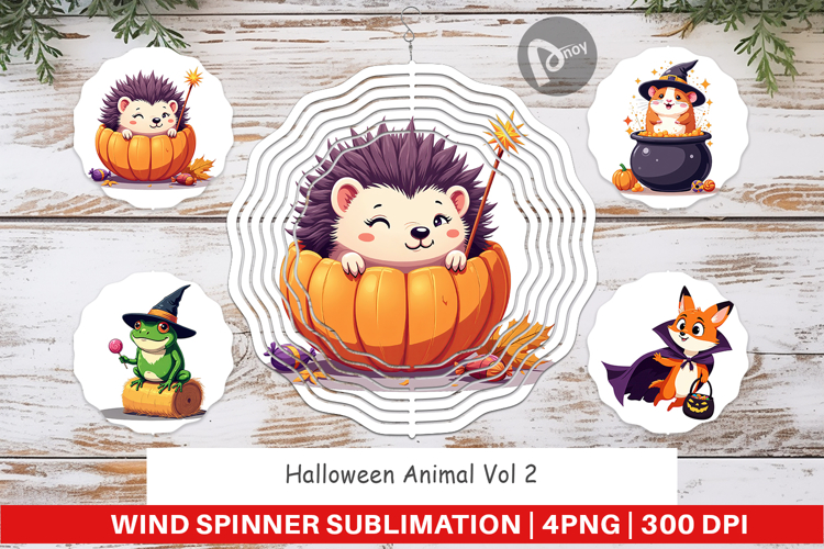 Wind Spinner Halloween Animals