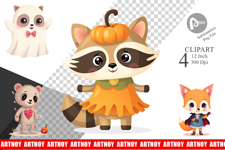 Halloween Animals Clipart