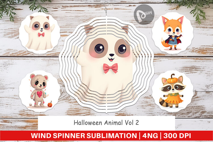 Wind Spinner Halloween Animals example image 1