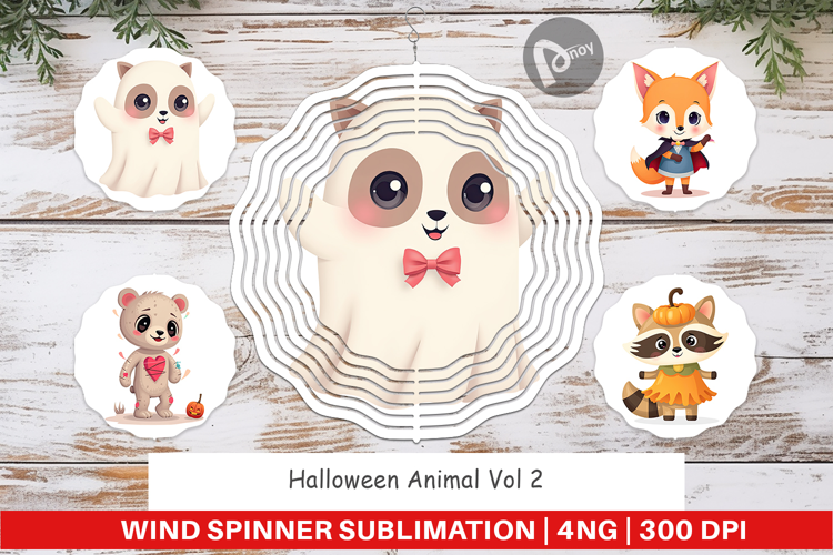 Wind Spinner Halloween Animals