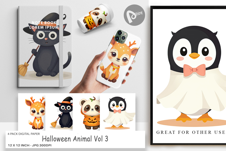 Halloween Scrapbook Paper Image 10