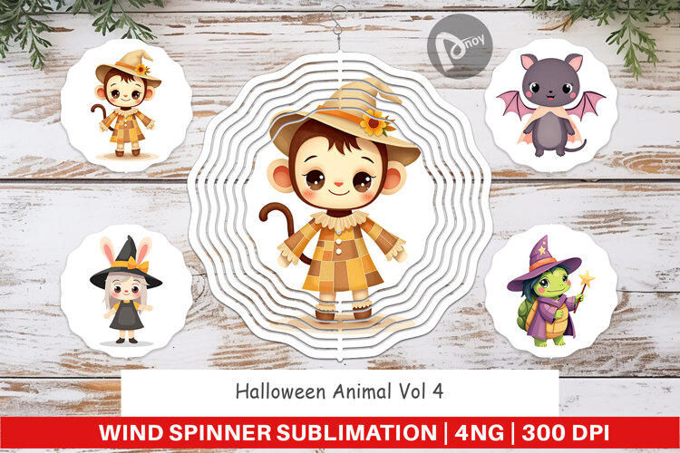 Wind Spinner Halloween Animals example image 1
