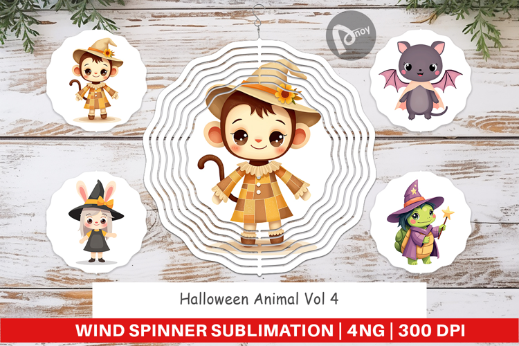 Wind Spinner Halloween Animals