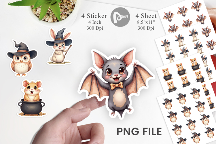 Halloween Animals Sticker
