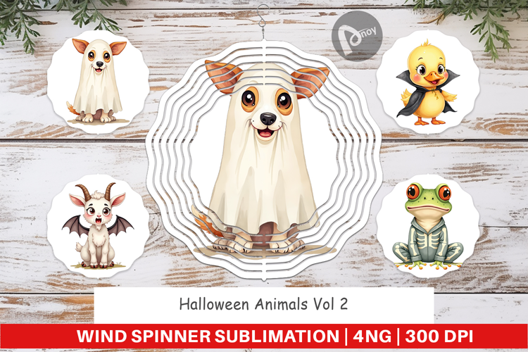 Wind Spinner Halloween Animals