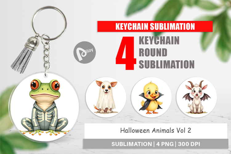 Keychain Halloween Animals
