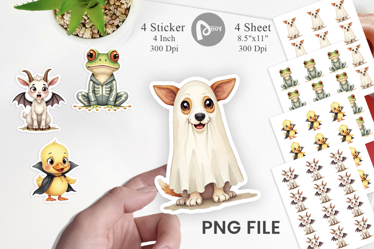 Halloween Animals Sticker