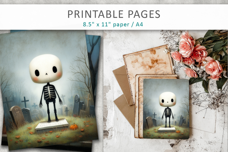 halloween printable pages, illustrations in an oil painting