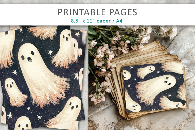 Halloween Junk Journal Backgrounds, halloween paper