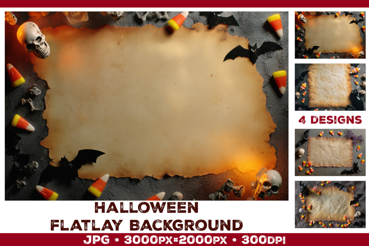 Halloween Wood Background Mockup. Halloween flat lay mockup