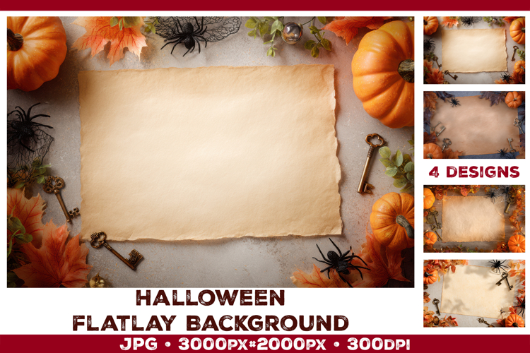 Halloween Wood Background Mockup. Halloween flat lay mockup