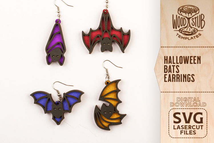 Halloween Earrings SVG, Earrings SVG, Halloween SVG