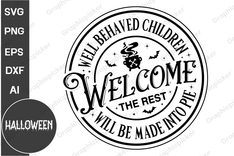 Halloween Welcome Sign Image 12