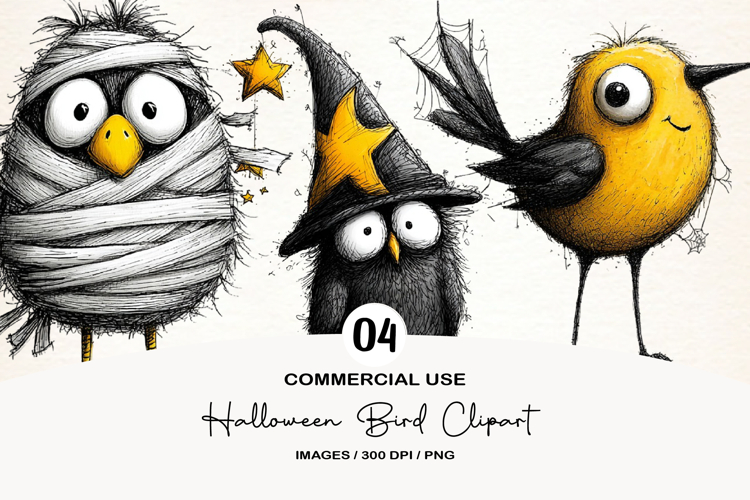 Halloween bird Clipart