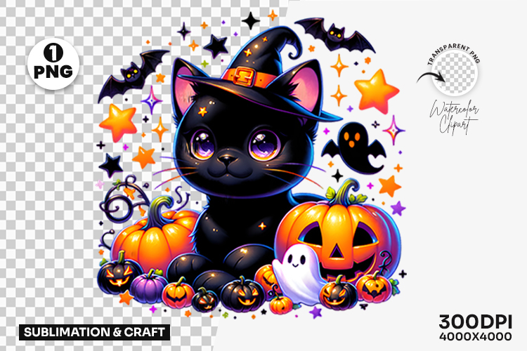 Halloween Cat Clipart Image 4