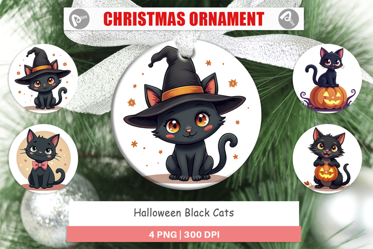 Ornament Black Cats