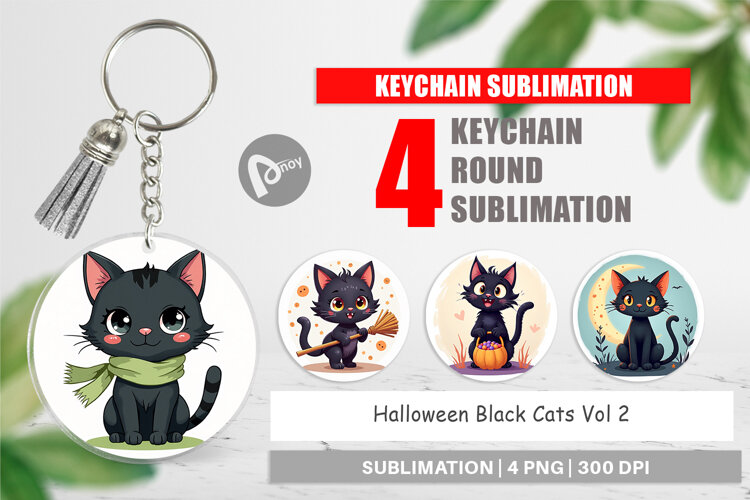 Keychain Black Cats example image 1