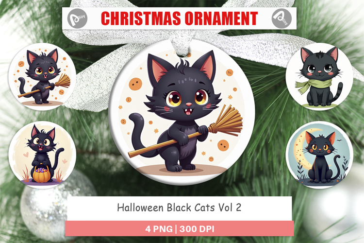 Ornament Black Cats