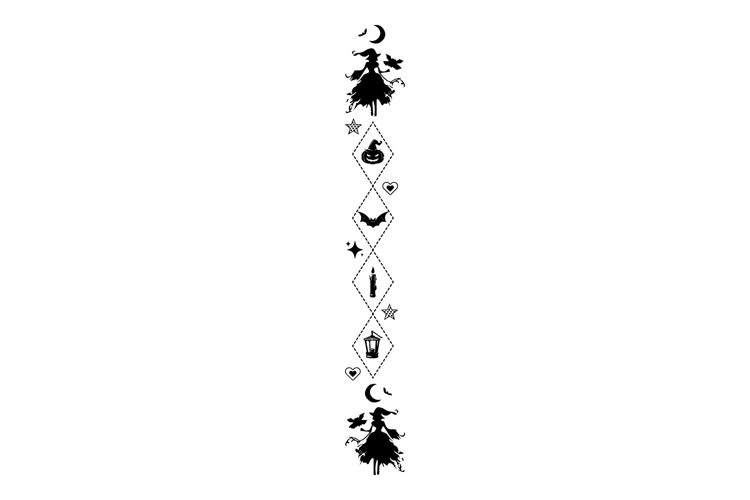 Halloween black illustration pattern art element concept