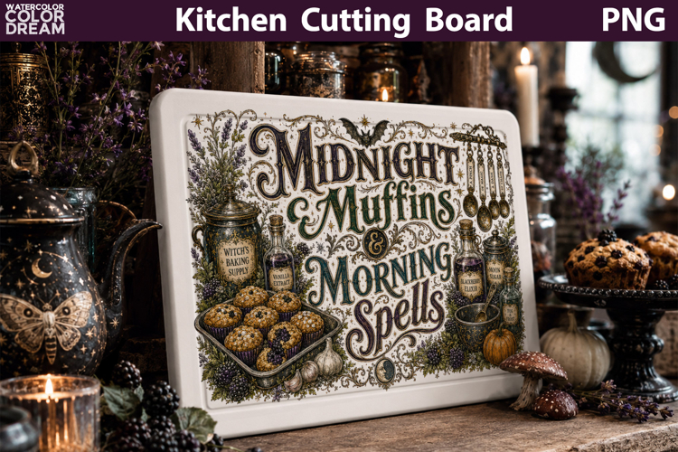 Halloween Quote Sublimation | Witch Kitchen Cutting board
