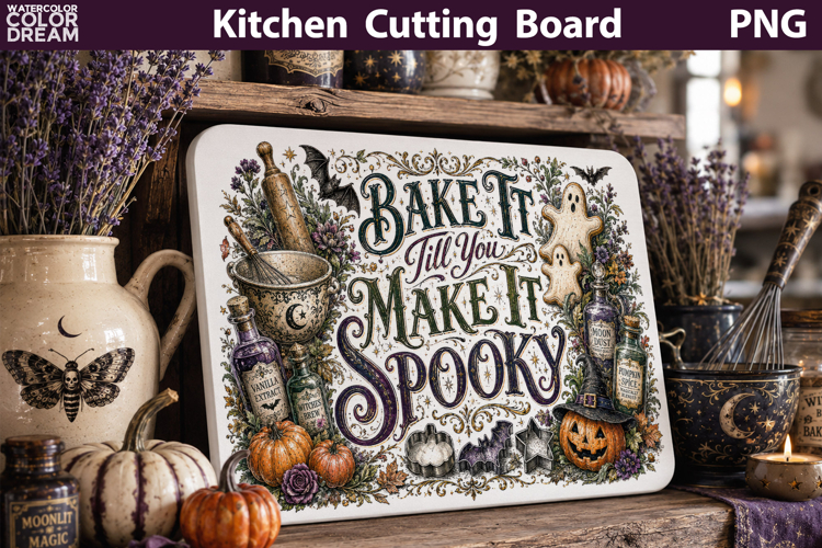 Halloween Quote Sublimation | Witch Kitchen Cutting board