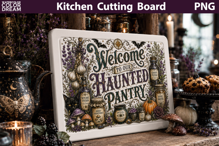 Halloween Quote Sublimation | Kitchen Cutting board