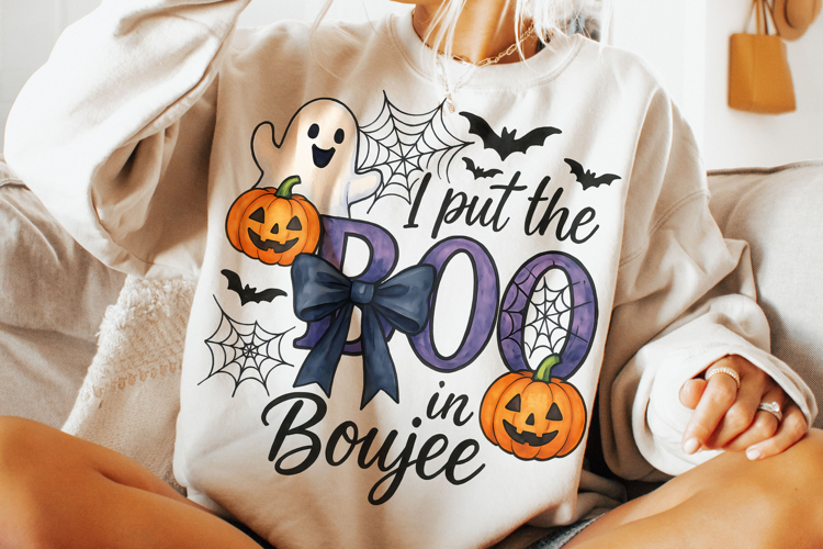 I Put The Boo In Boujee PNG, Spooky PNG, Halloween PNG, Fall