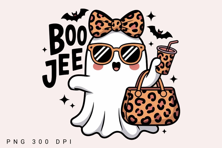 Halloween Boo-Jee Ghost Loepart Print