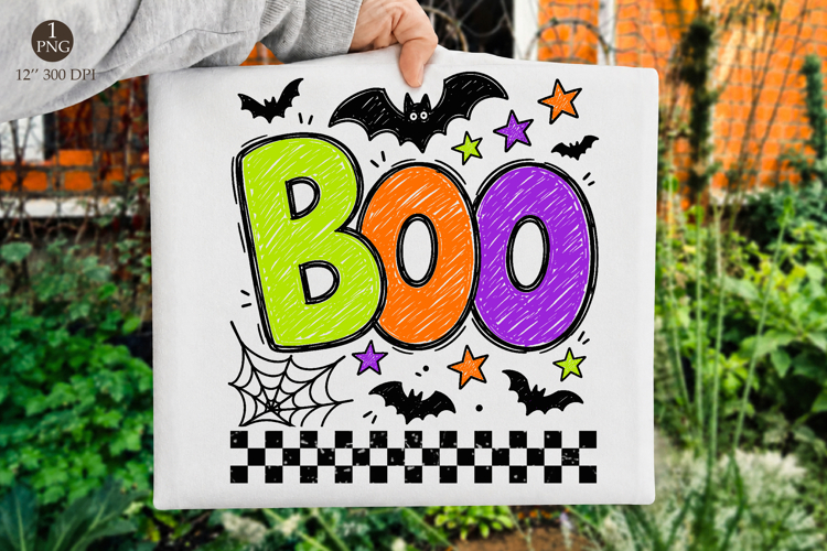 Halloween BOO Sublimation Design