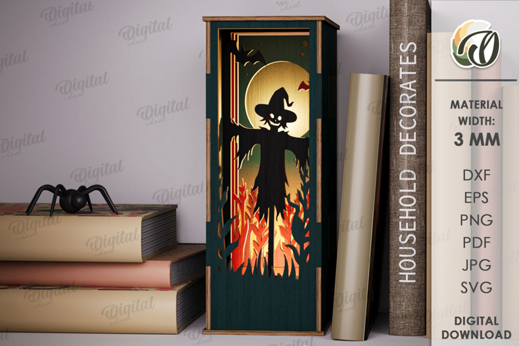 Halloween Book Nook Laser Cut. Halloween Decor SVG