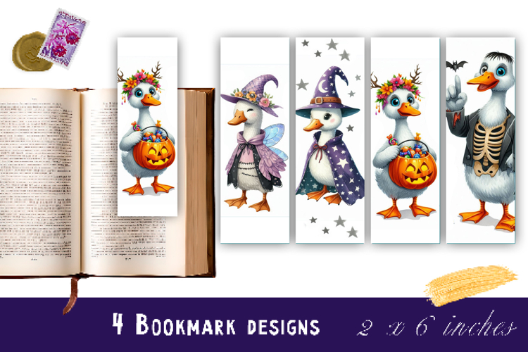 Halloween Bookmark Collection PNG, Printable ,Halloween