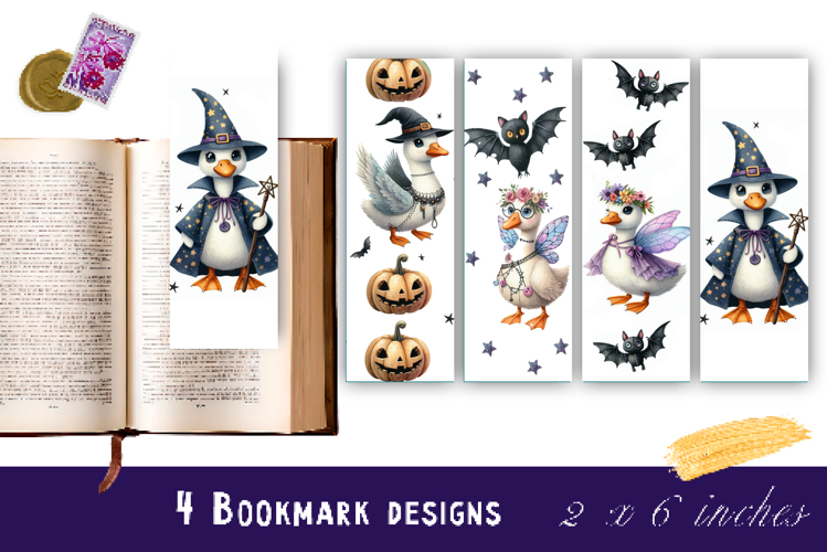 Halloween Bookmark Collection PNG, Printable ,Halloween