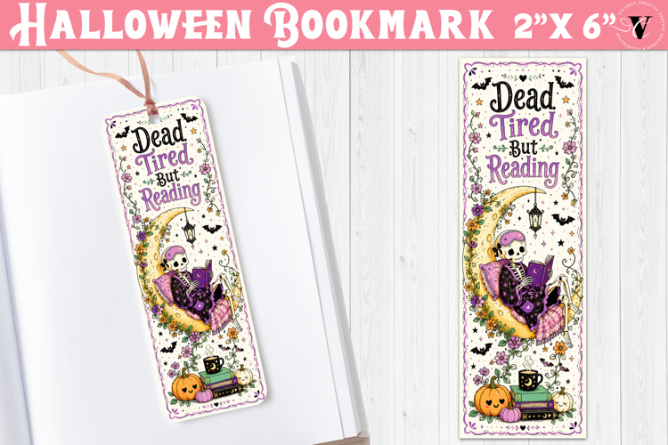 Halloween Bookmark | Spooky Bookish Bookmark, Ghost Reading
