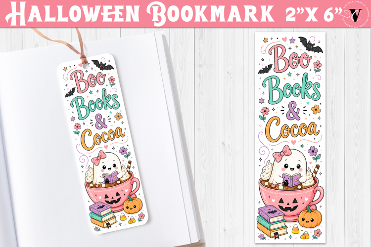 Halloween Bookmark | Spooky Bookish Bookmark, Ghost Reading