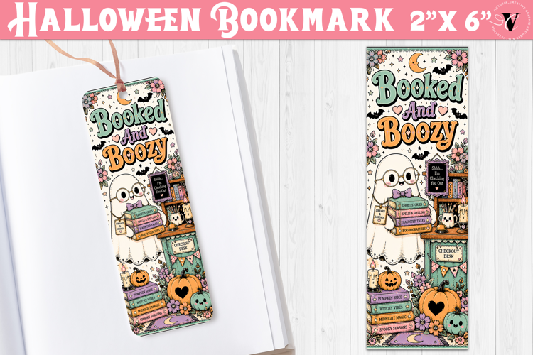 Halloween Bookmark | Spooky Bookish Bookmark, Ghost Reading