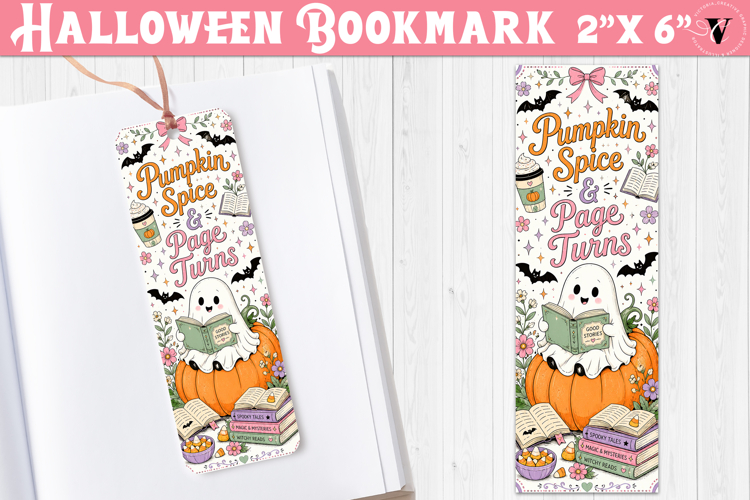 Halloween Bookmark | Spooky Bookish Bookmark, Ghost Reading