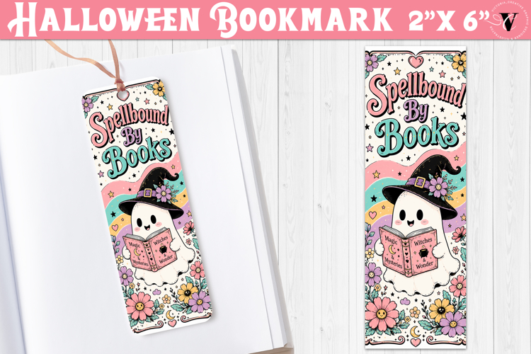 Halloween Bookmark | Spooky Bookish Bookmark, Ghost Reading