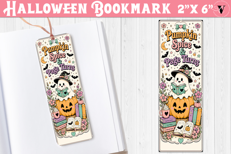 Halloween Bookmark | Spooky Bookish Bookmark, Ghost Reading