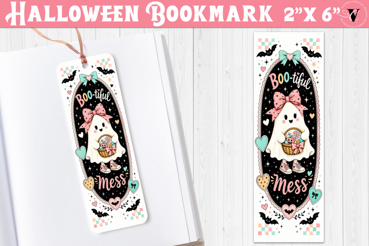Halloween Bookmark | Spooky Bookish Bookmark, Ghost Reading