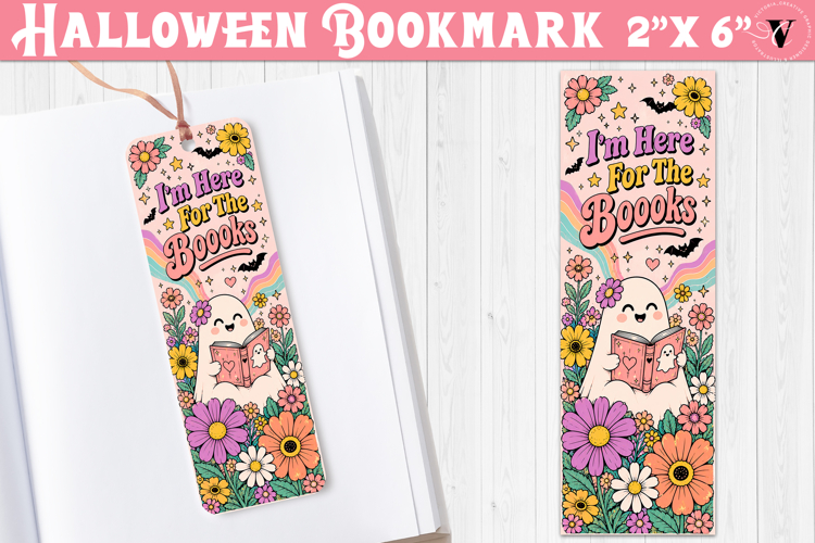 Halloween Bookmark | Spooky Bookish Bookmark, Ghost Reading