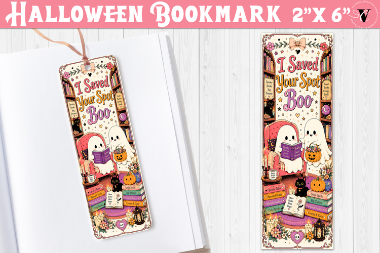 Halloween Bookmark | Spooky Bookish Bookmark, Ghost Reading