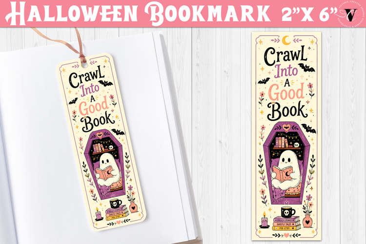 Halloween Bookmark | Spooky Bookish Bookmark, Ghost Reading