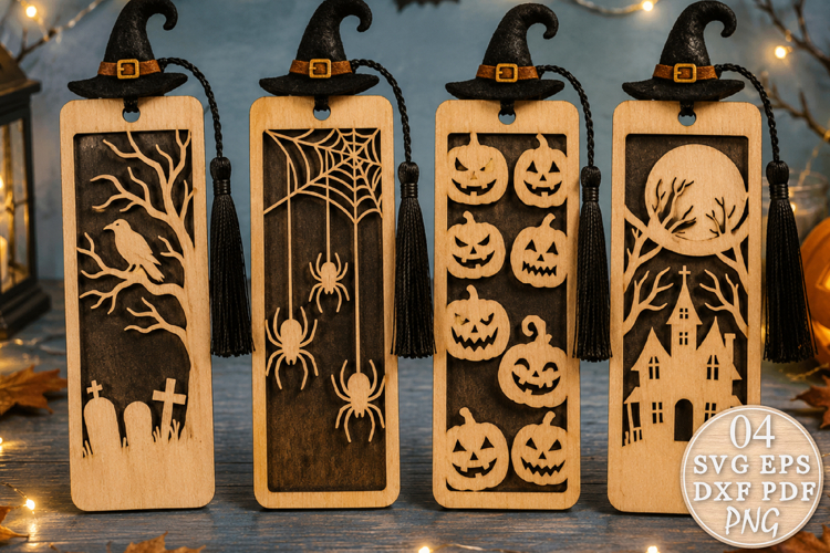 Halloween Bookmark Laser Cut SVG