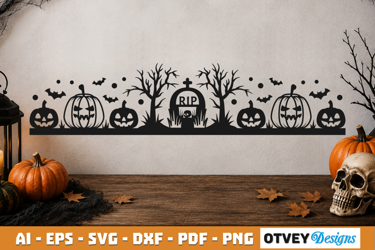 Halloween Border SVG Cut File